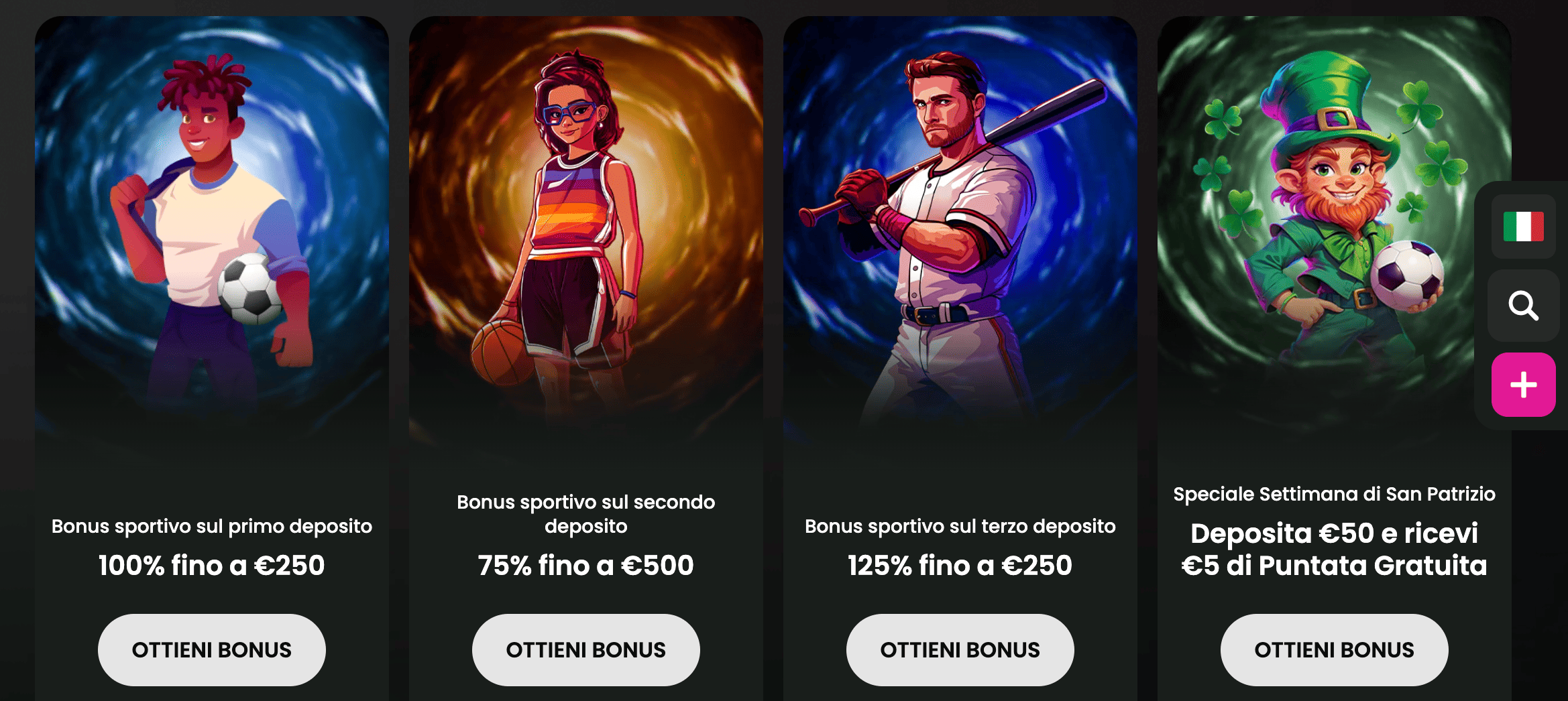 Spinaro Scommesse Bonus Benvenuto